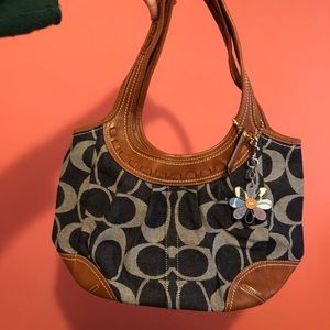 Denim Coach purse